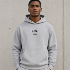 Lita name-print hoodie - grey