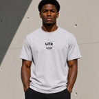 Lita Men's T-Shirt — lifestyle photo, White t-shirt