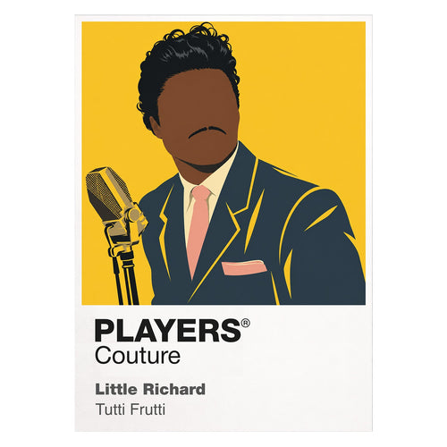 Little Richard the vivid tailoring, hair and movement of rock-and-roll architect Little Richard Icon Frame artwork on white