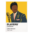 Little Richard Little Richard's pompadour, bright stagewear and explosive piano-led presence Icon Frame artwork on white