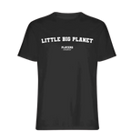 Little Big Planet t-shirt – black men's t-shirt with white Little Big Planet letters and Players Couture logo on the chest