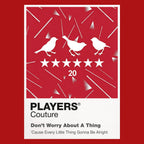 Three Little Birds Players Couture Frame Red