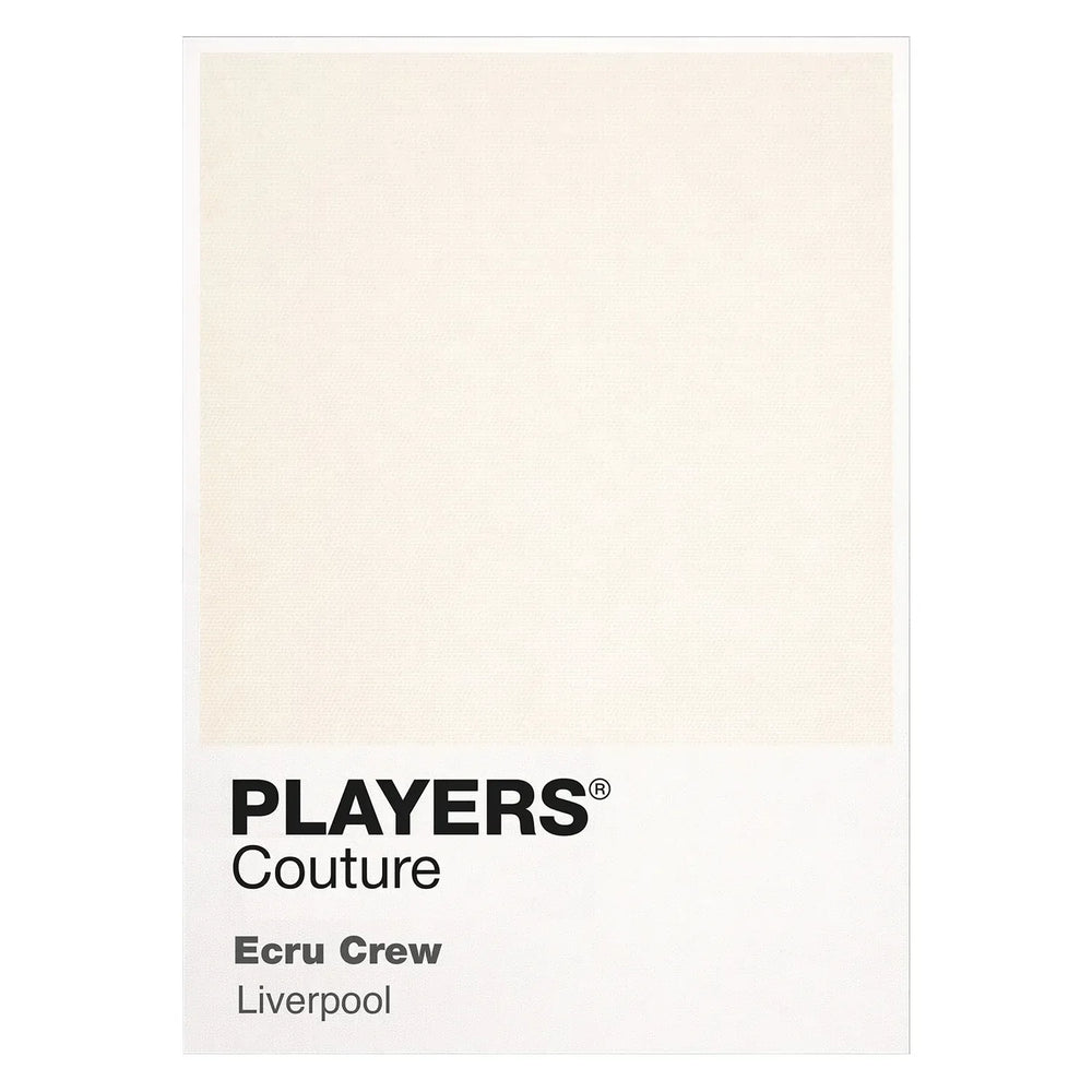 Liverpool Ecru Away Classic Football Shirt Colours Frame Men's T-Shirt – white close-up detail shot of the Liverpool Players