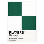Liverpool 95/96 Away Classic Football Shirt Colours Frame Men's T-Shirt – green close-up detail shot of the Liverpool