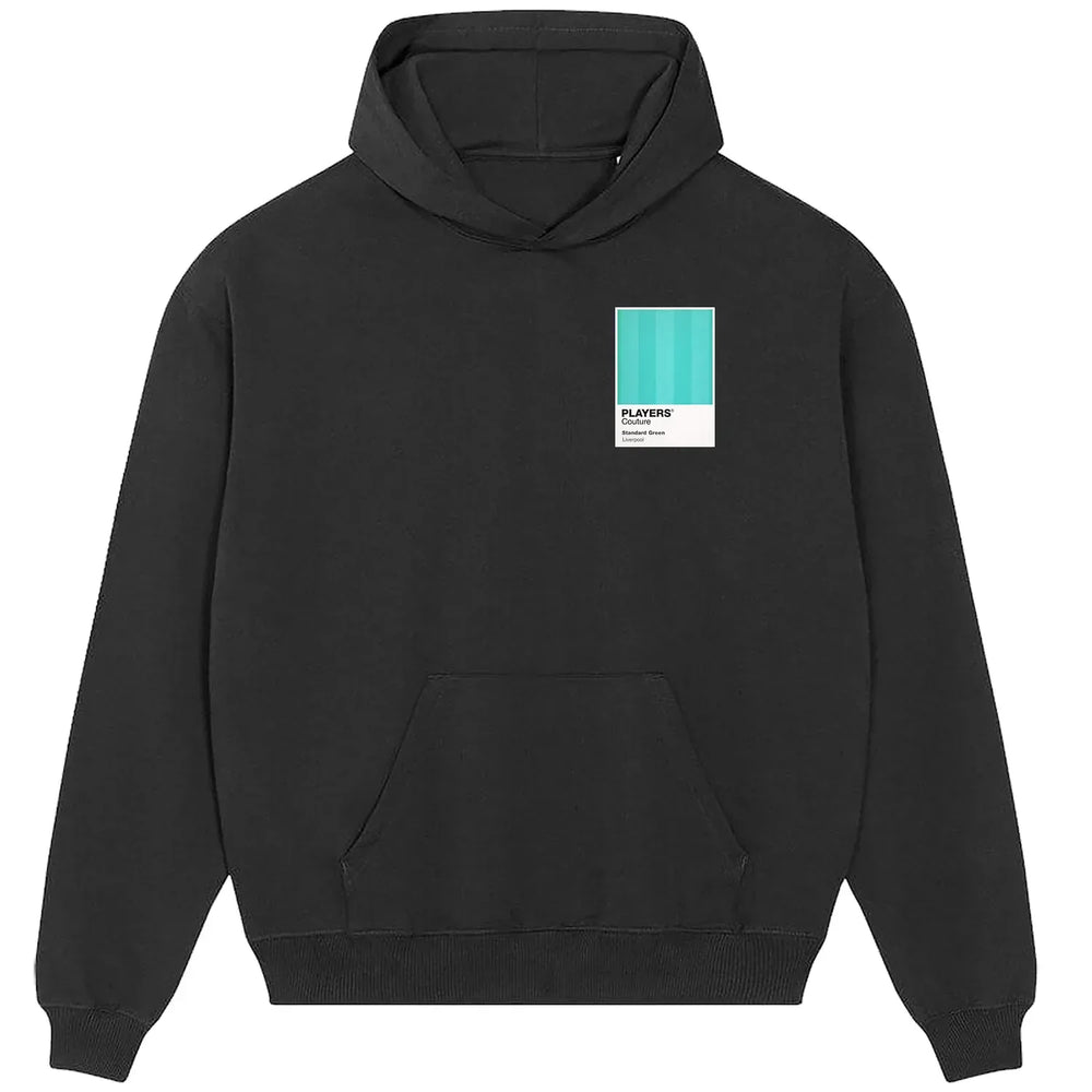Liverpool Green Away hoodie – green men's hoodie featuring the Liverpool Green Away Players Couture logo