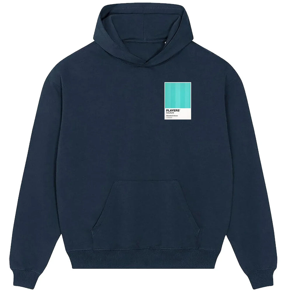 Liverpool Green Away hoodie – green men's hoodie featuring the Liverpool Green Away Players Couture logo