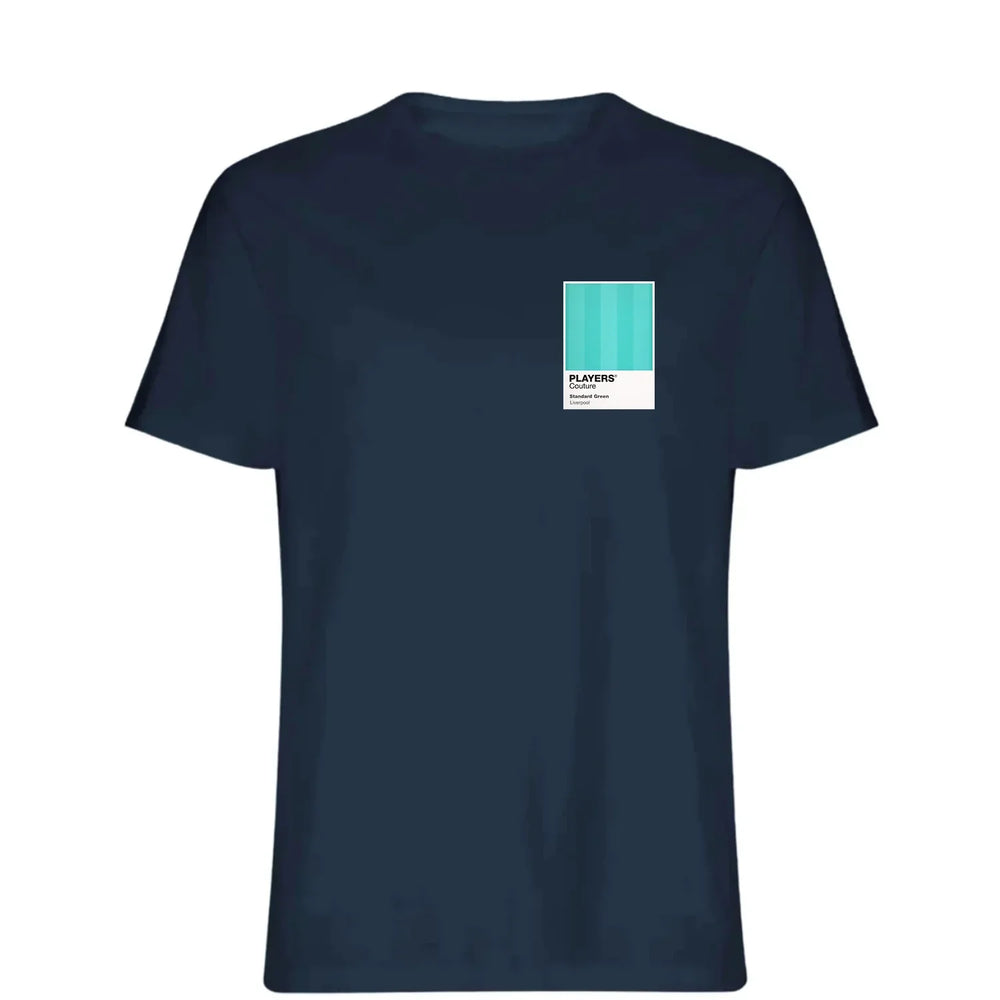 Liverpool Green Away t-shirt – green men's t-shirt featuring the Liverpool Green Away Players Couture logo