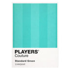 Liverpool Green Away Classic Football Shirt Colours Frame Men's T-Shirt – green close-up detail shot of the Liverpool