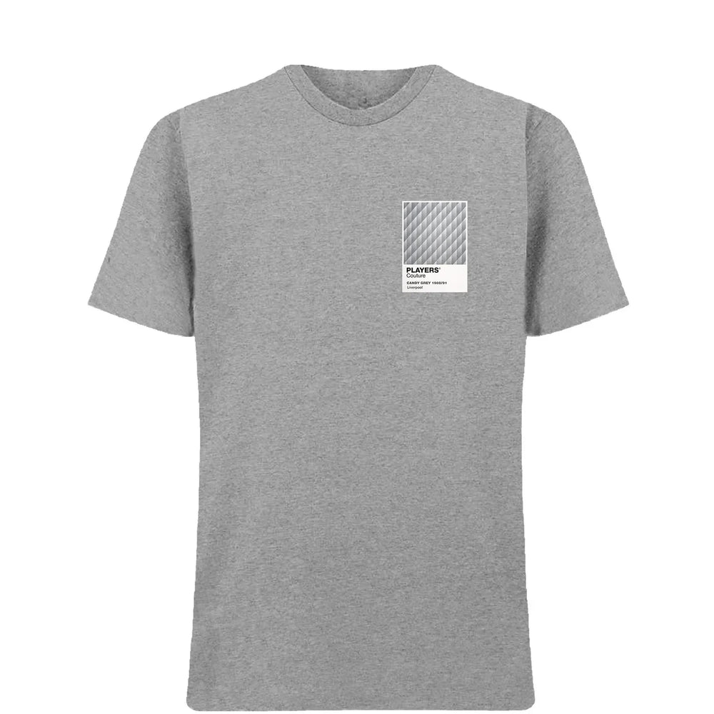 Liverpool Grey Candy Away t-shirt – grey men's t-shirt featuring the Liverpool Grey Candy Away Players Couture logo