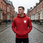 Liverpool hoodie – navy men's hoodie with white Liverpool letters and Players Couture logo on the chest