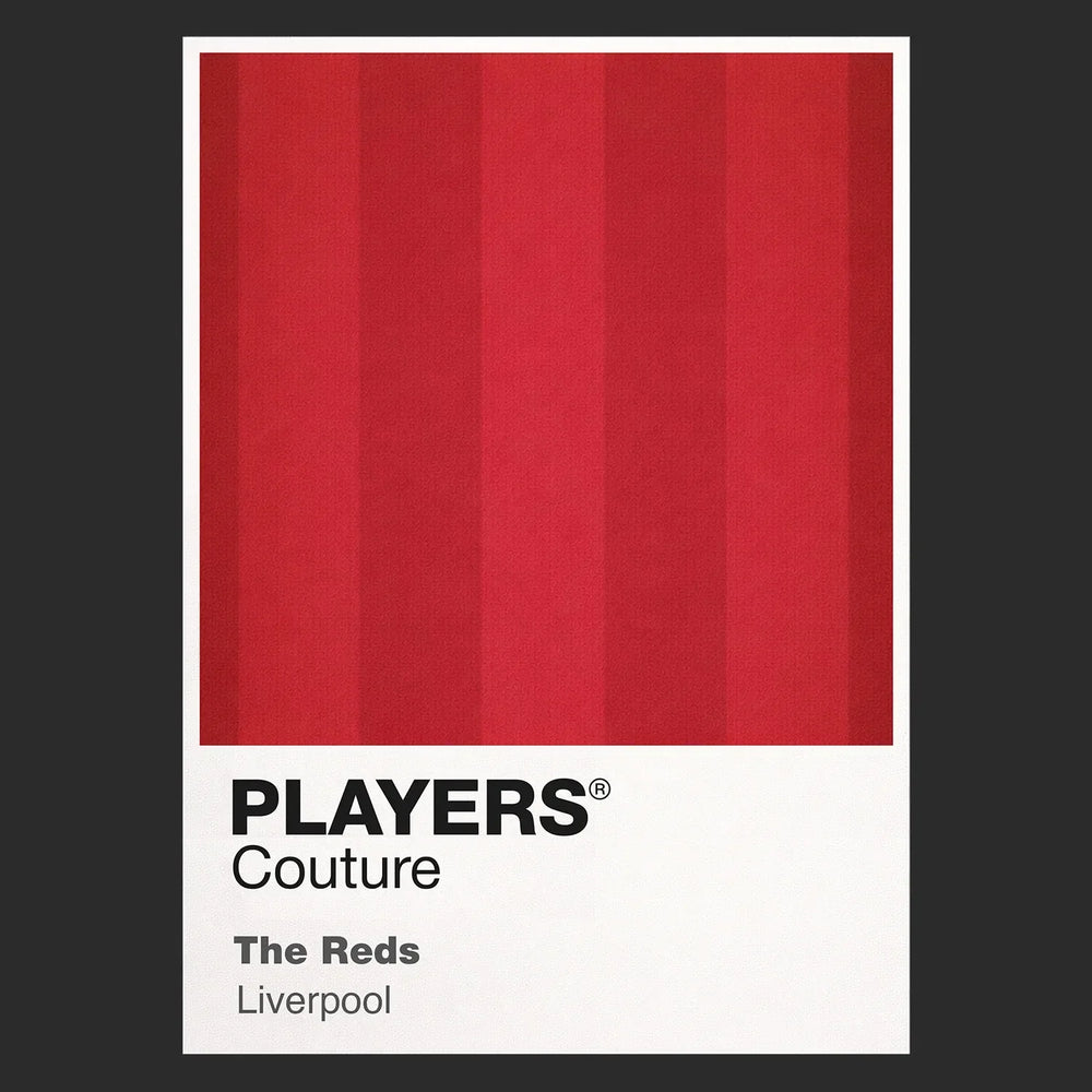 Liverpool Red Classic Football Shirt Colours Frame Men's T-Shirt – red close-up detail shot of the Liverpool Red Players