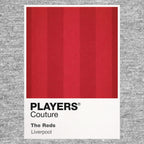 Liverpool Red Classic Football Shirt Colours Frame Men's T-Shirt – red close-up detail shot of the Liverpool Red Players