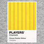 Liverpool Yellow Away Classic Football Shirt Colours Frame Men's T-Shirt – yellow close-up detail shot of the Liverpool