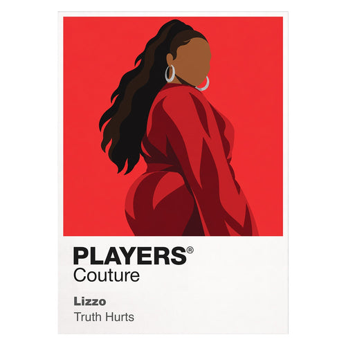 Lizzo Lizzo's colourful pop styling, movement and flute-playing performance identity Icon Frame artwork on white