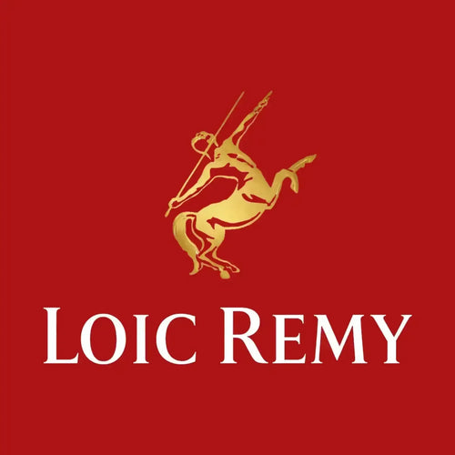 Loic Remy Logo Men's Hoodie – red close-up detail shot of the Loic Remy Players Couture logo design