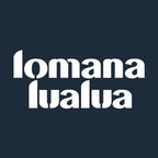 Lomana Lualua Logo Men's Hoodie – navy close-up detail shot of the Lomana Lualua Players Couture logo design