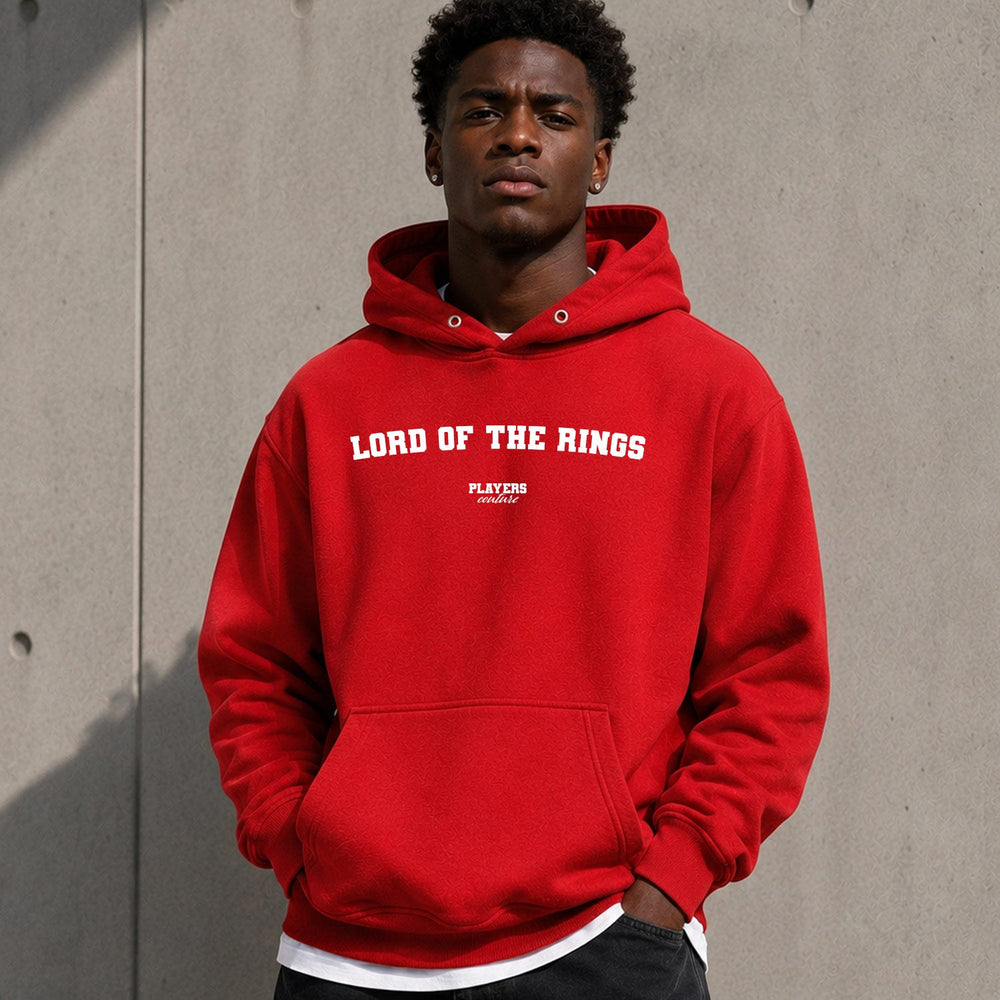 Lord Of The Rings name-print hoodie - red