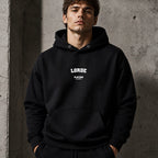 Lorde name-print hoodie - black