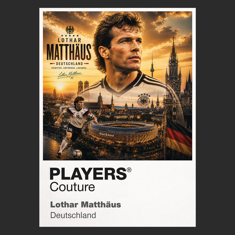 Lothar Matthaus Germany Atlas Frame artwork by Players Couture