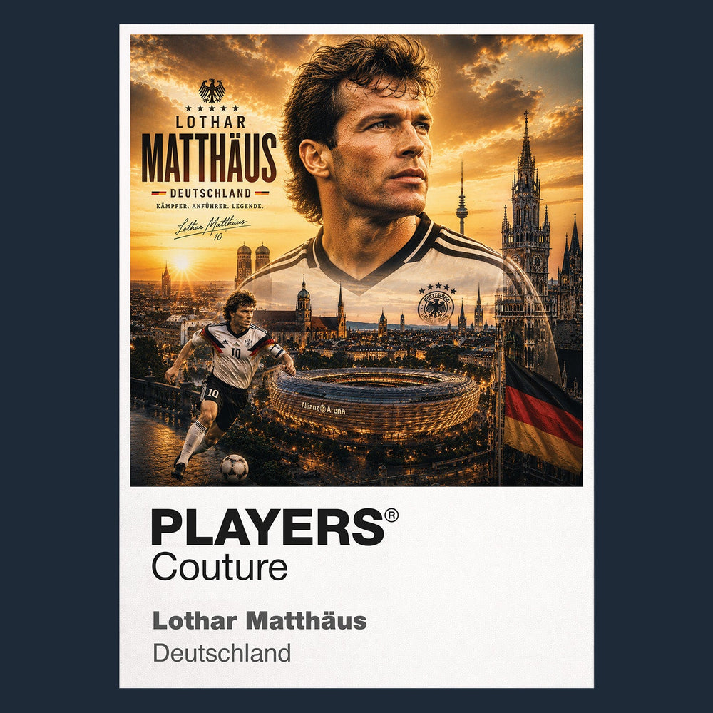 Lothar Matthaus Germany Atlas Frame artwork by Players Couture