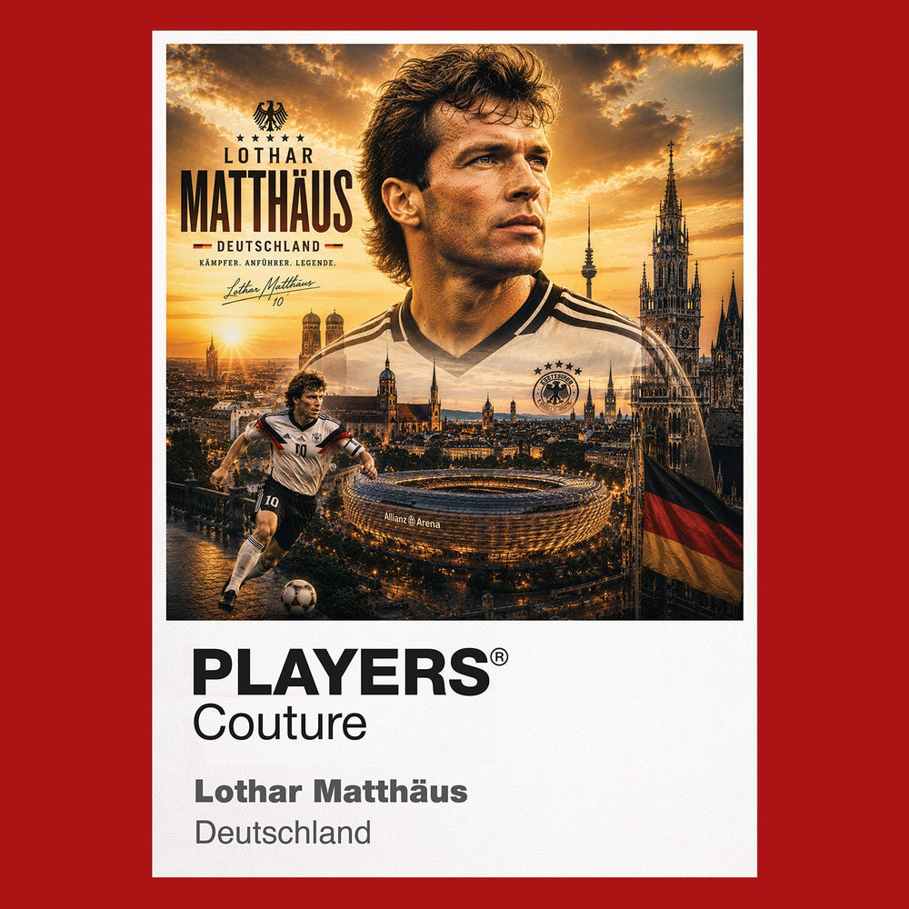 Lothar Matthaus Germany Atlas Frame artwork by Players Couture