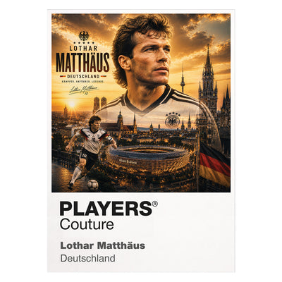 Lothar Matthaus Germany Atlas Frame artwork by Players Couture