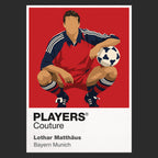 Lothar Matthaus Bayern Munich Icon Frame — Black