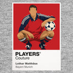 Lothar Matthaus Bayern Munich Icon Frame Men's Hoodie — Gray Artwork