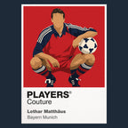 Lothar Matthaus Bayern Munich Icon Frame — Navy