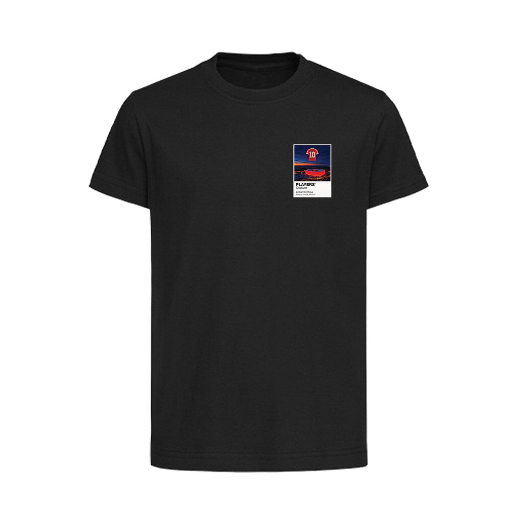 Lothar Matthäus Bayern Munich Icons in Lights Frame Kids T-Shirt in Black