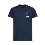 Lothar Matthäus Bayern Munich Icons in Lights Frame Kids T-Shirt in Navy