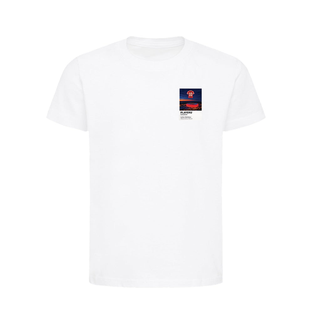 Lothar Matthäus Bayern Munich Icons in Lights Frame Kids T-Shirt in White