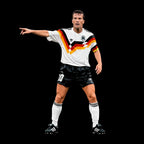 Lothar Matthaus Icon hoodie – black men's hoodie with white Lothar Matthaus Icon letters and Players Couture logo on the