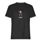 Lothar Matthaus Icon t-shirt – black men's t-shirt with white Lothar Matthaus Icon letters and Players Couture logo on the