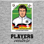 Lothar Matthaus World Cup Sticker Kids Hoodie – lothar matthaus grey Players Couture design