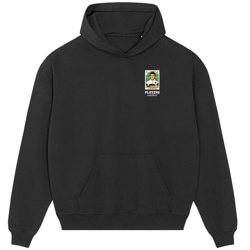 Lothar Matthaus World Cup Sticker Men's Hoodie – lothar matthaus sticker mens black hoodie Players Couture design