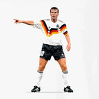 Lothar Matthaus Icon hoodie – white men's hoodie with black Lothar Matthaus Icon letters and Players Couture logo on the