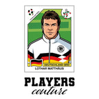 Lothar Matthaus World Cup Sticker Kids Hoodie – lothar matthaus white Players Couture design