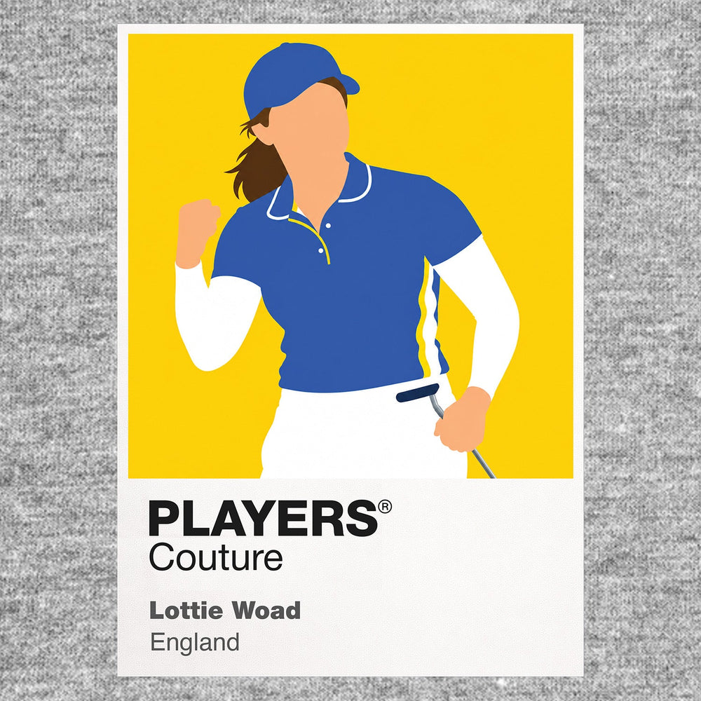 Lottie Woad Icon Frame artwork in grey