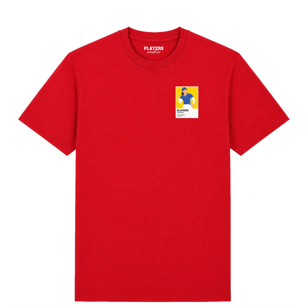 Lottie Woad England men's T-shirt in red