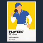 Lottie Woad Icon Frame artwork in navy