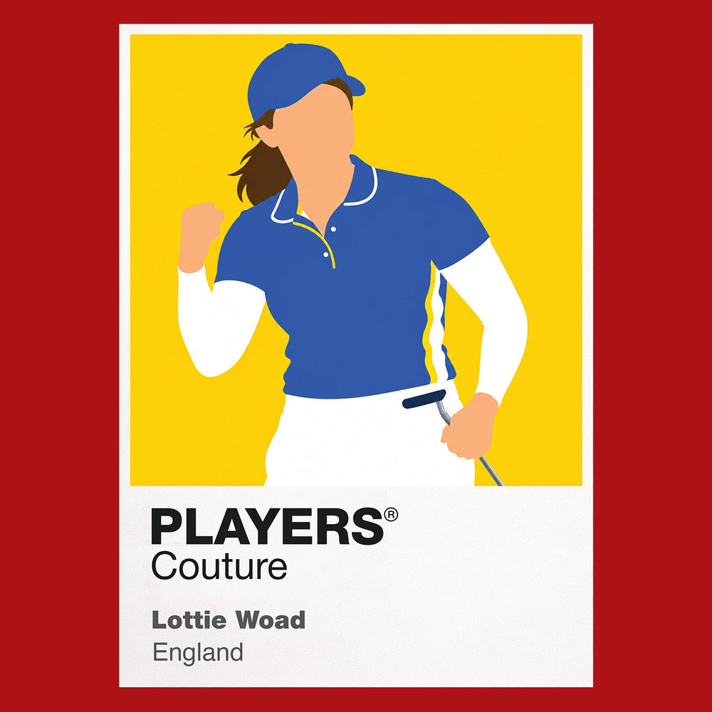Lottie Woad Icon Frame artwork in red