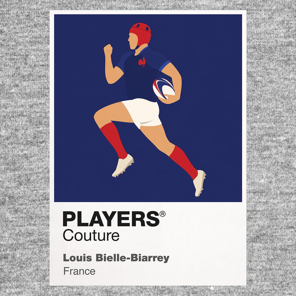 Louis Bielle-Biarrey Rugby Union Icon Frame Men's Hoodie – image 6