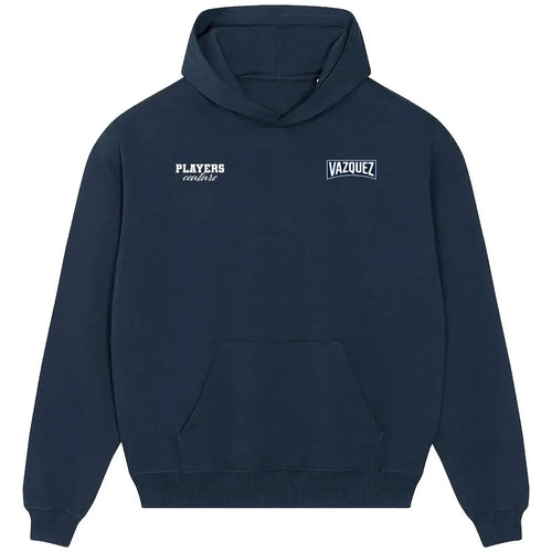Lucas Vazquez hoodie – navy men's hoodie featuring the Lucas Vazquez Players Couture logo