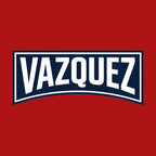Lucas Vazquez Logo Men's Hoodie – red close-up detail shot of the Lucas Vazquez Players Couture logo design