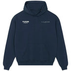 Lucio hoodie – navy men's hoodie featuring the Lucio Players Couture logo