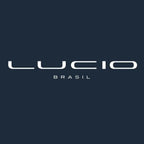 Lucio Logo Men's Hoodie – navy close-up detail shot of the Lucio Players Couture logo design