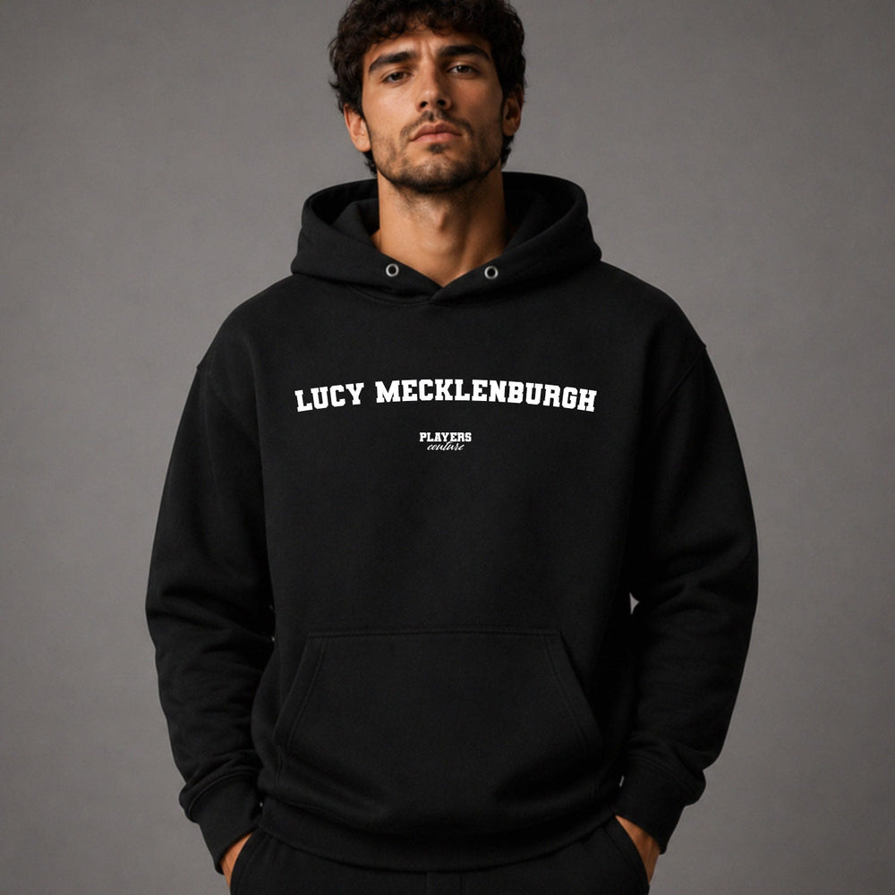 Lucy Mecklenburgh name-print hoodie - black