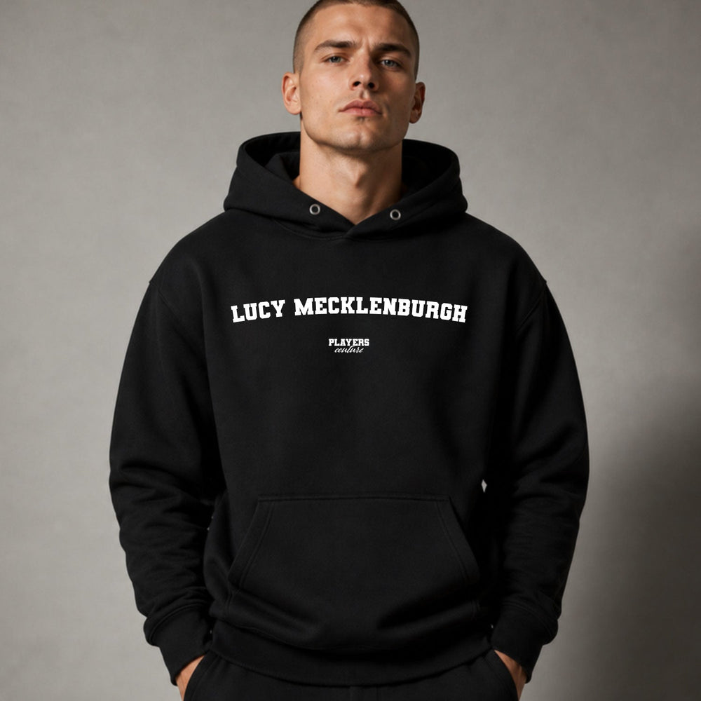 Lucy Mecklenburgh name-print hoodie - black