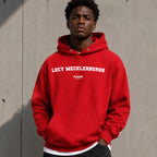 Lucy Mecklenburgh name-print hoodie - red